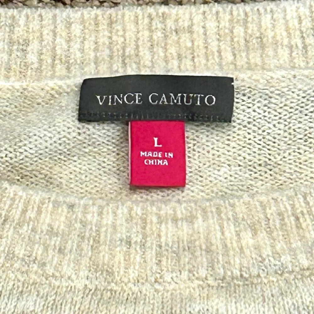 Vince Camuto Crew Knit Sweater w/ Raglan Sleeves. Women’s L in Malted - NWT - Picture 5 of 16